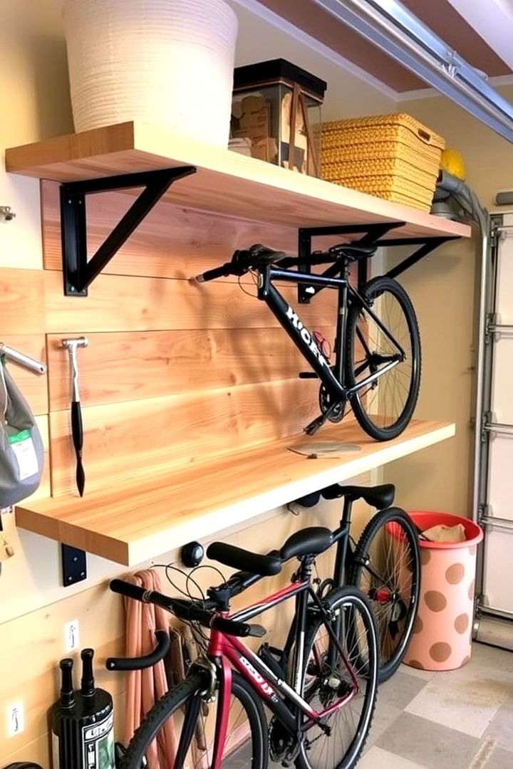 DIY Bike Storage Shelves - 22 Garage Bike Storage Ideas