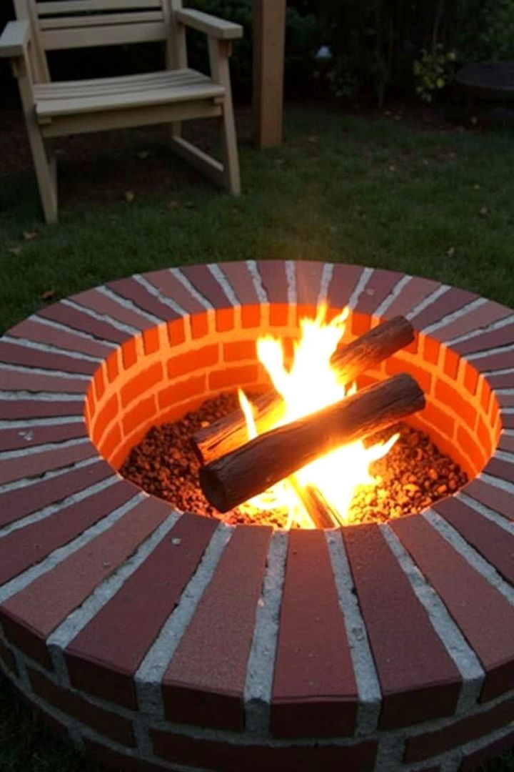 DIY Brick Fire Pit - 22 Fire Pit Ideas