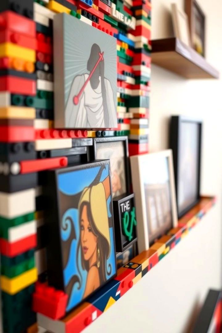 DIY Brick Shelf Creations - 22 Lego Bedroom Ideas