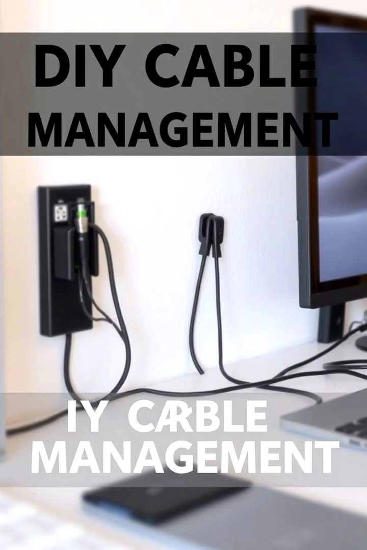 DIY Cable Management Systems - 22 Budget Home Office Ideas