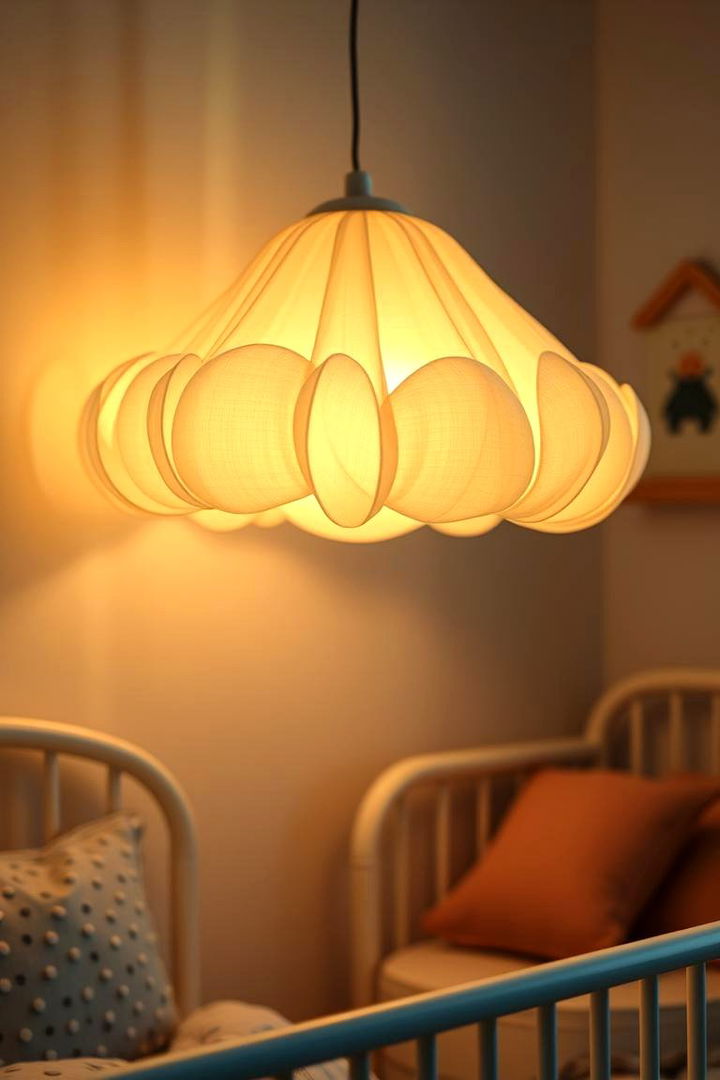 DIY Cloud Lamp for a Cozy Glow - 22 Cloud Themed Nursery Ideas