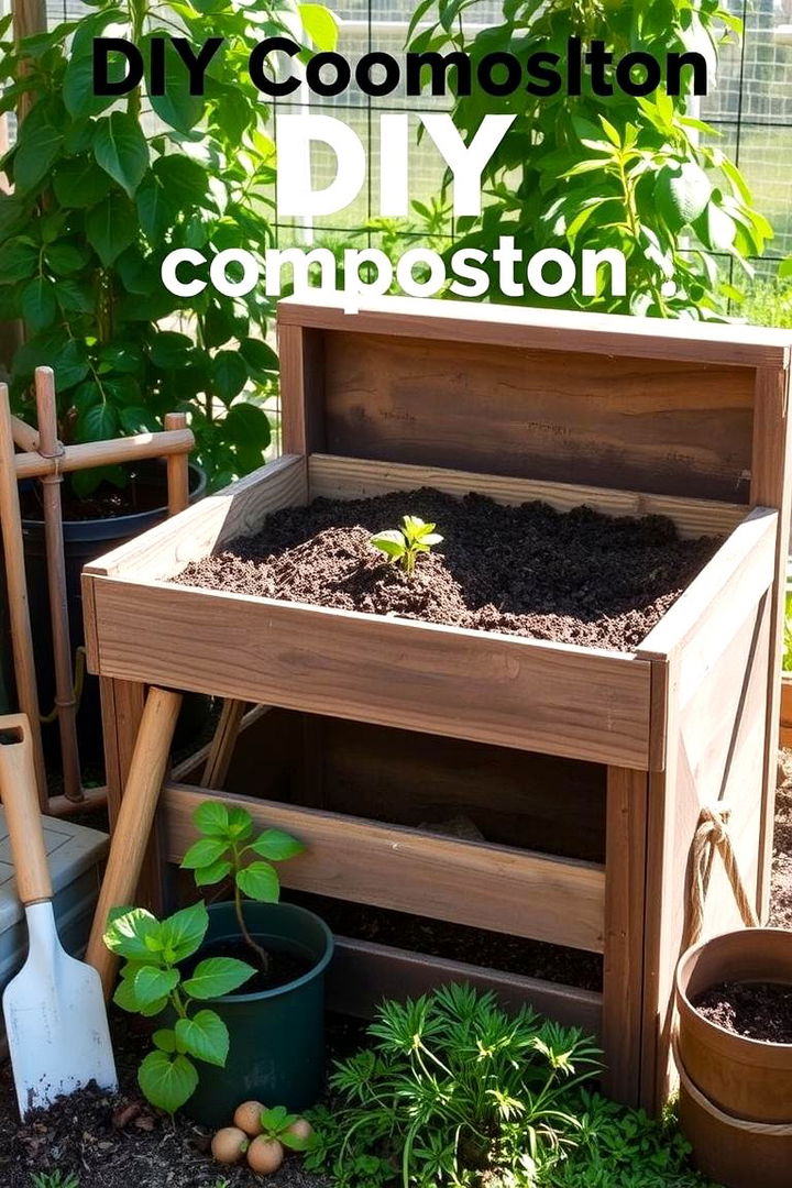 DIY Composting System - 22 Budget Small Garden Ideas