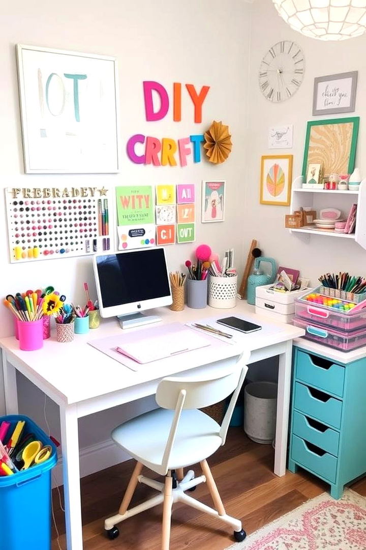 DIY Craft Corners - 22 Boho Teen Bedroom Ideas