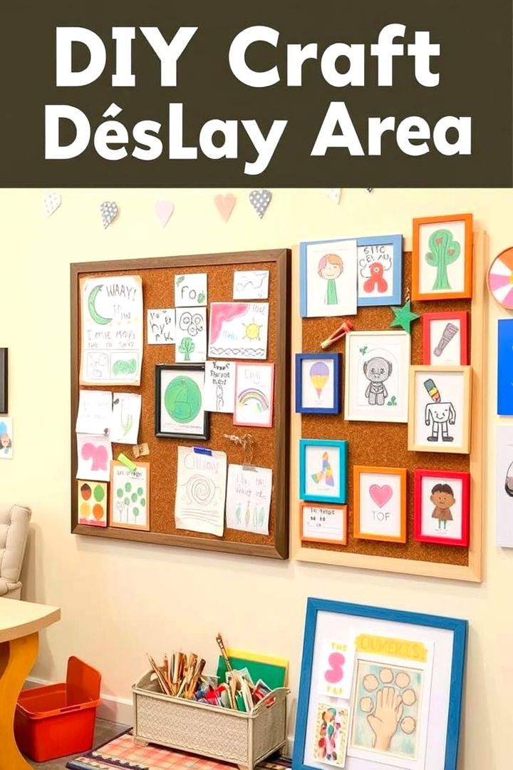 DIY Craft Display Areas - 22 Toddler Room Ideas