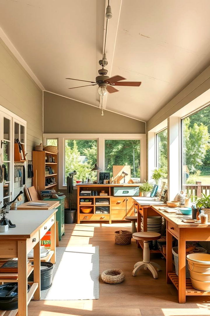 DIY Craft Workshop Space - 22 Back Porch Ideas
