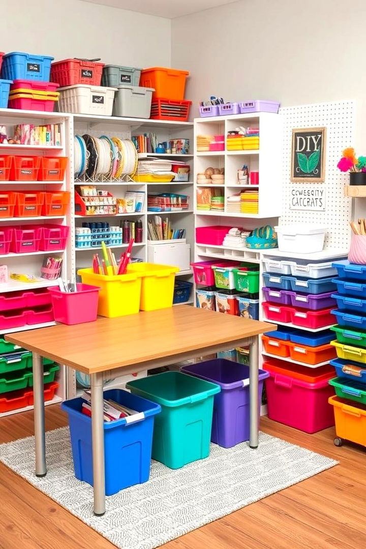 DIY Craft and Activity Space - 22 Girl Room Ideas for 10-year-olds