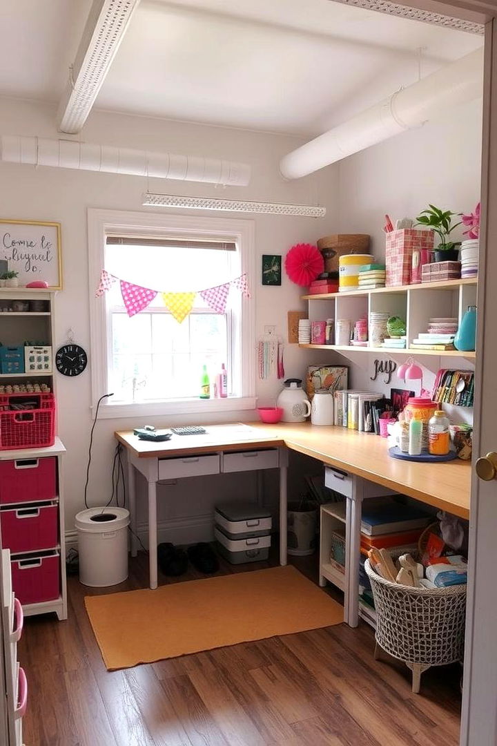 DIY Crafting Area - 22 Living Room Corner Ideas