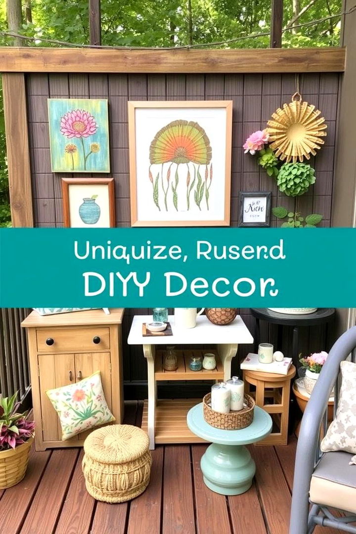 DIY Crafts for Personal Flair - 22 Deck Decorating Ideas