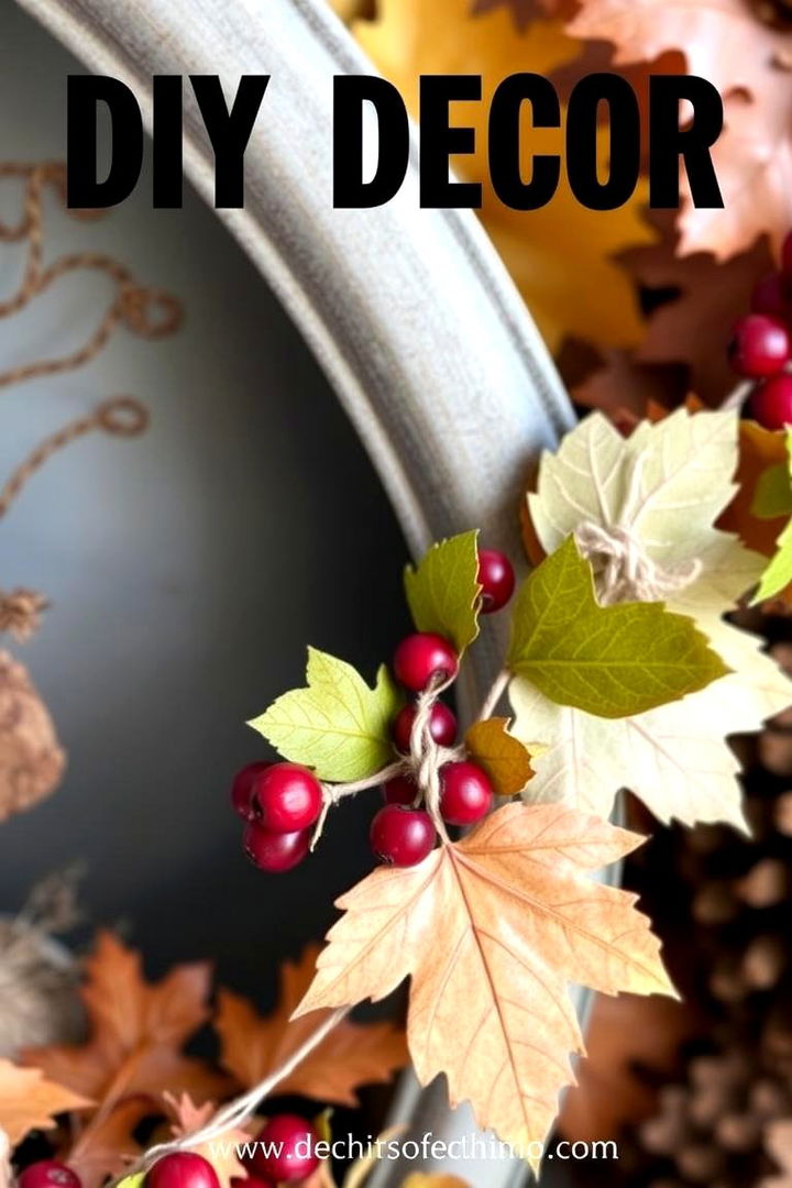 DIY Cranberry and Maple Decor - 22 Friendsgiving Decor Ideas