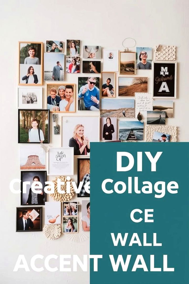 DIY Creative Collage - 22 Kitchen Accent Wall Ideas