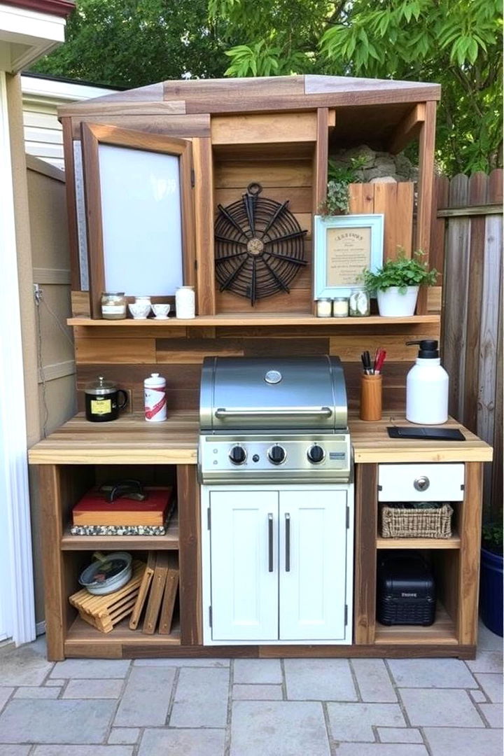 DIY Custom BBQ Station - 22 bbq area ideas