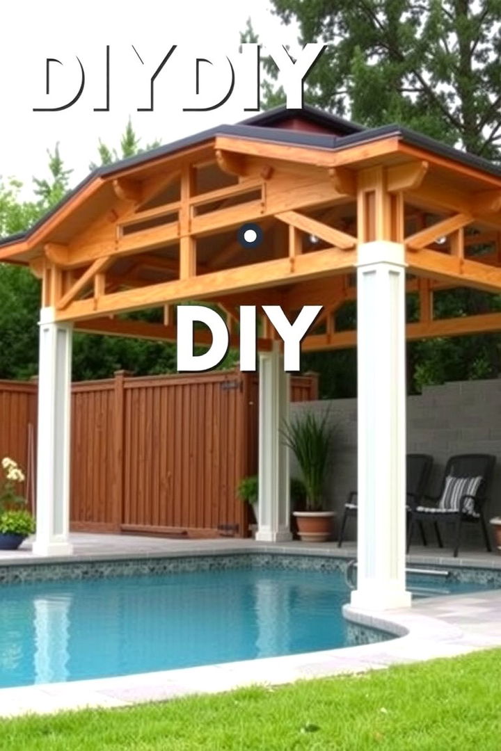 DIY Custom Built Pool Gazebo - 22 Pool Gazebo Ideas