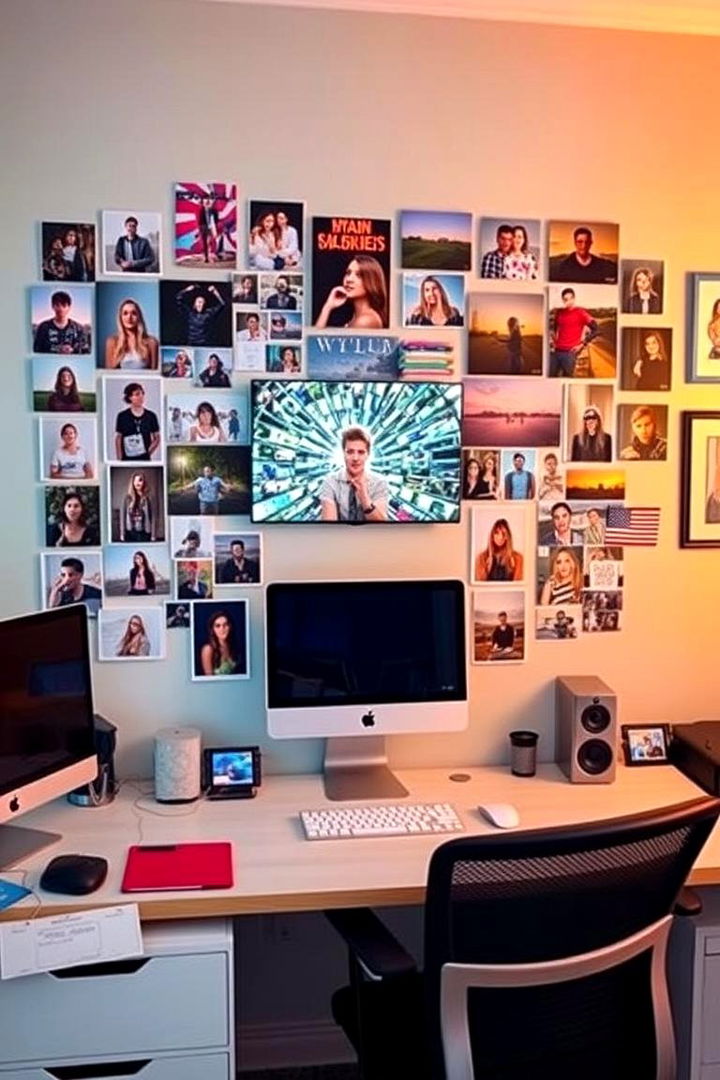 DIY Custom Collage Media Walls - 22 Media Wall Ideas