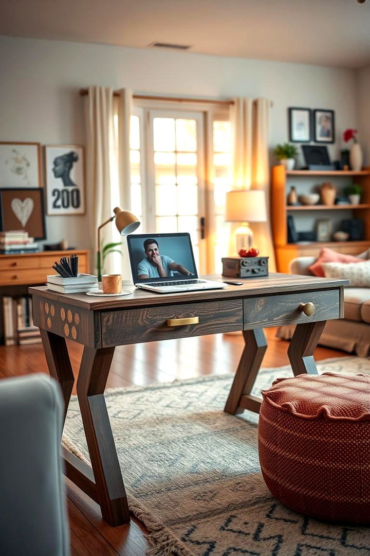 DIY Custom Desk for Personalization Opportunities - 22 Desk in Living Room Ideas