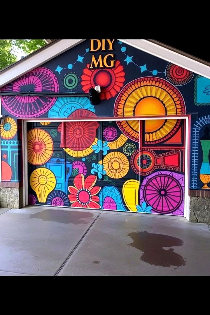 DIY Custom Murals for Personal Touch - 22 Garage Wall Paint Ideas