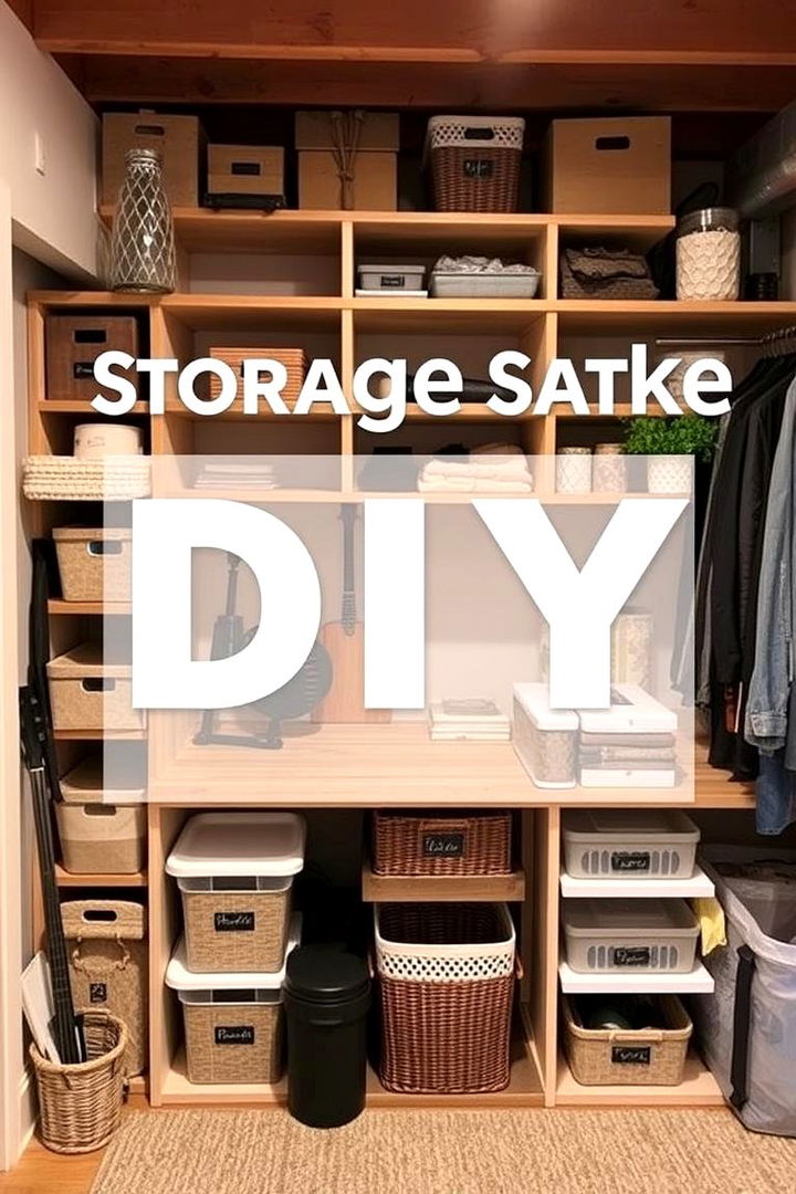DIY Custom Storage - 22 basement decorating ideas