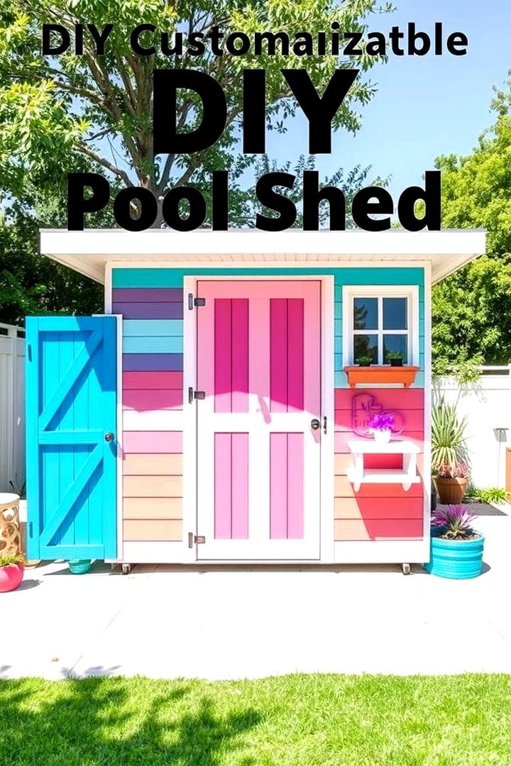 DIY Customizable Shed - 22 Pool Shed Ideas