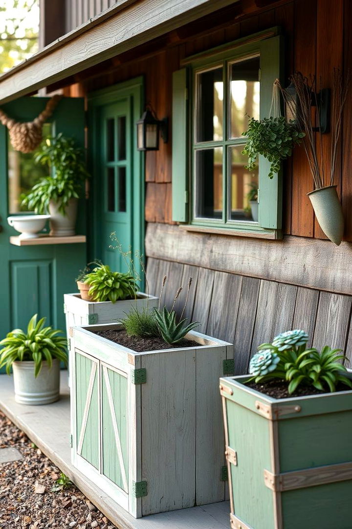 DIY Farmhouse Projects - 22 Farmhouse Green Exterior Home Ideas