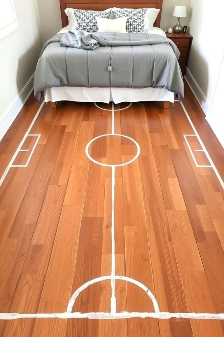 DIY Field Pattern Designs - 22 Soccer Themed Bedroom Ideas