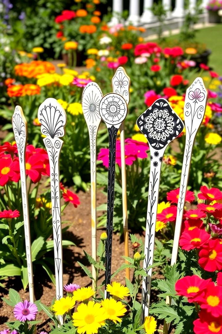 DIY Garden Stakes - 22 Garden Art Ideas