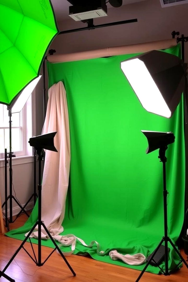 DIY Green Screen Solutions - 22 Content Creator Room Ideas