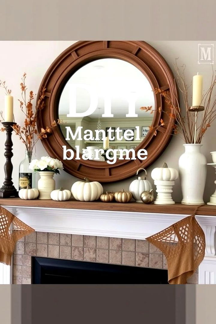 DIY Handcrafted Arrangements - 22 Fall Mantel Decor Ideas