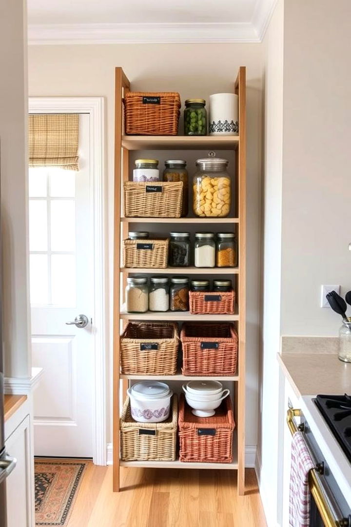 DIY Ladder Pantry Organizer - 22 Ladder Storage Ideas