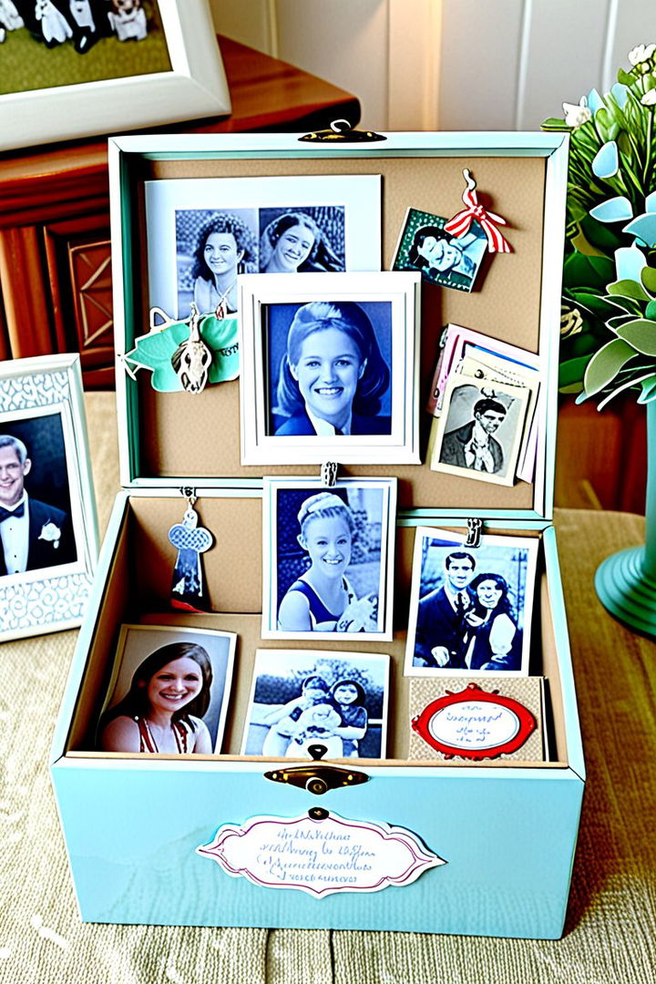 DIY Memory Box Centerpiece - 22 Graduation Centerpiece Ideas