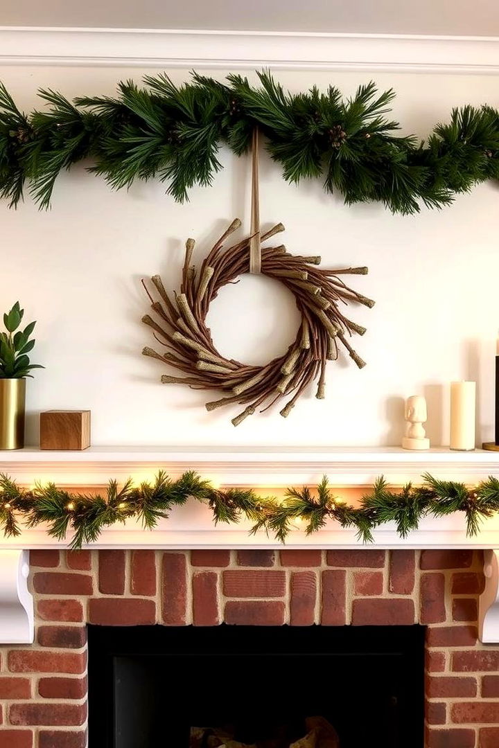 DIY Natural Wreath Fusion - 22 Mantel Garland Ideas
