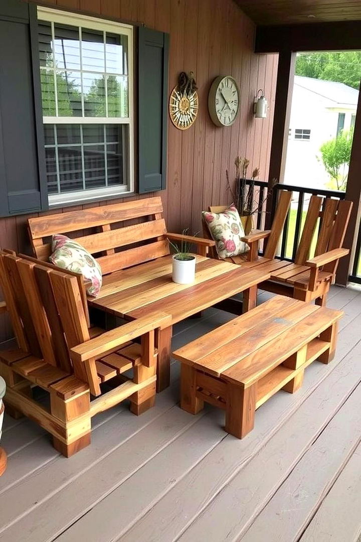 DIY Pallet Furniture Creative Rustic Flair - 22 Rustic Front Porch Ideas