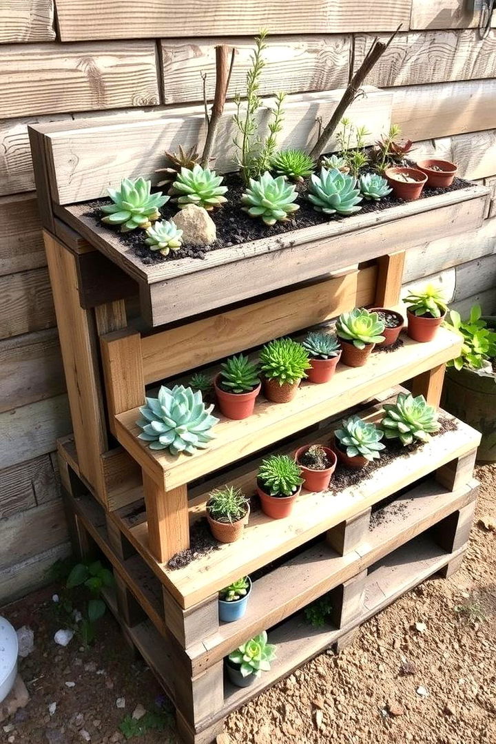 DIY Pallet Gardens - 22 Outdoor Succulent Container Ideas