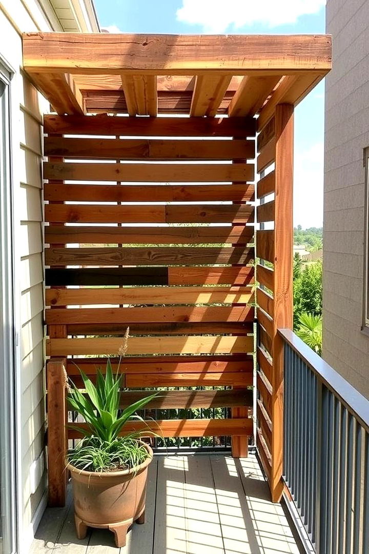 DIY Pallet Shade Structures for Creative Flair - 22 Balcony Shade Ideas