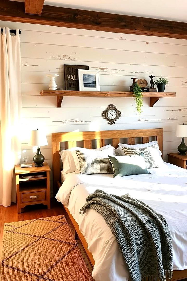 DIY Pallet Shelves for a Farmhouse Feel - 22 Bedroom Shelving Ideas