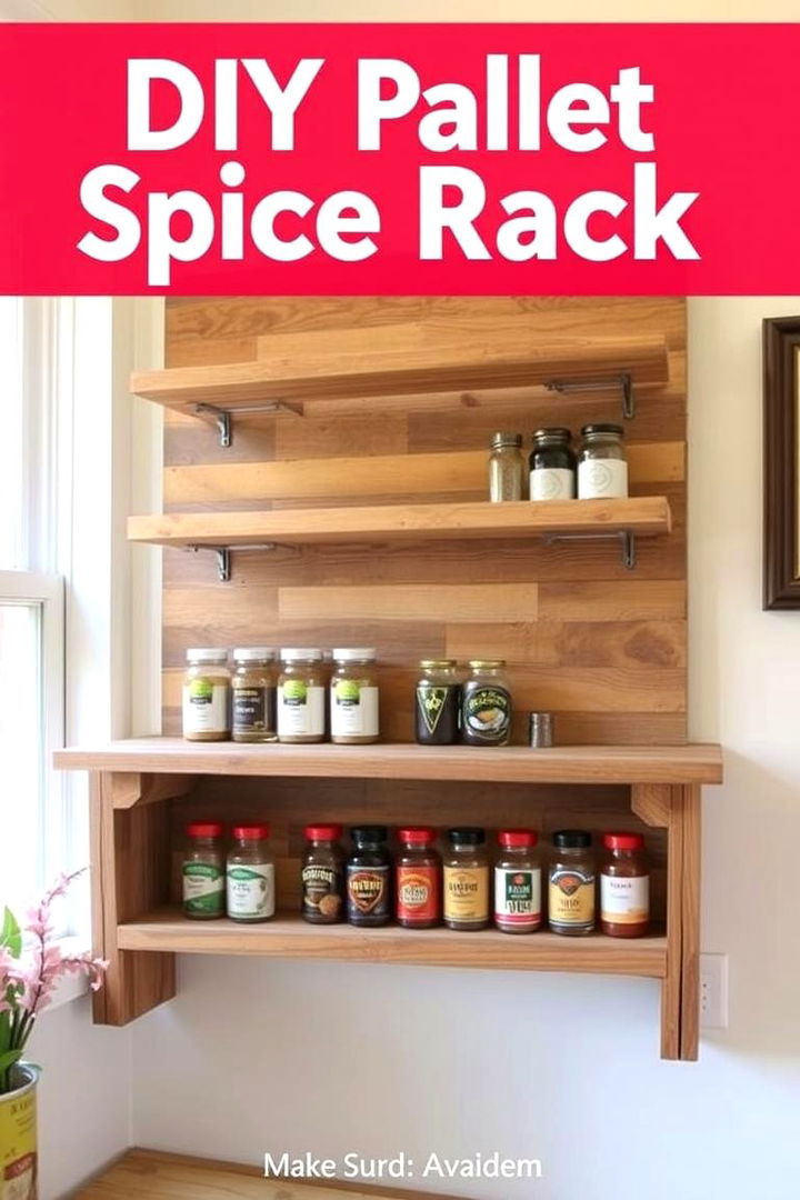 DIY Pallet Spice Rack - 22 Spice Rack Ideas