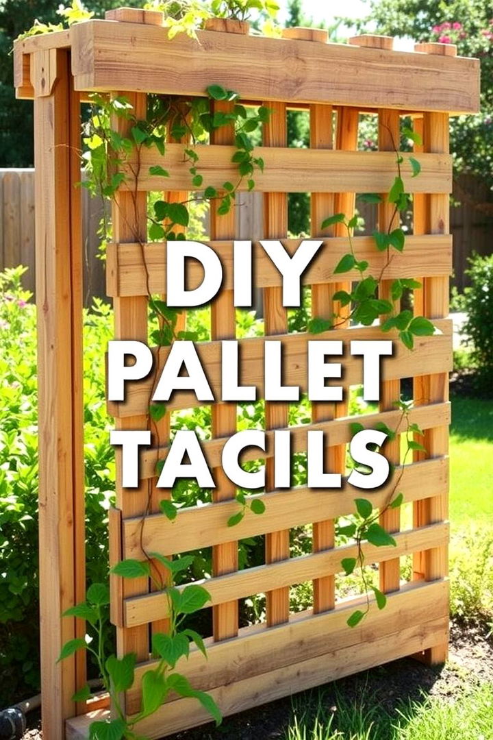 DIY Pallet Trellis Project - 22 Garden Trellis Ideas