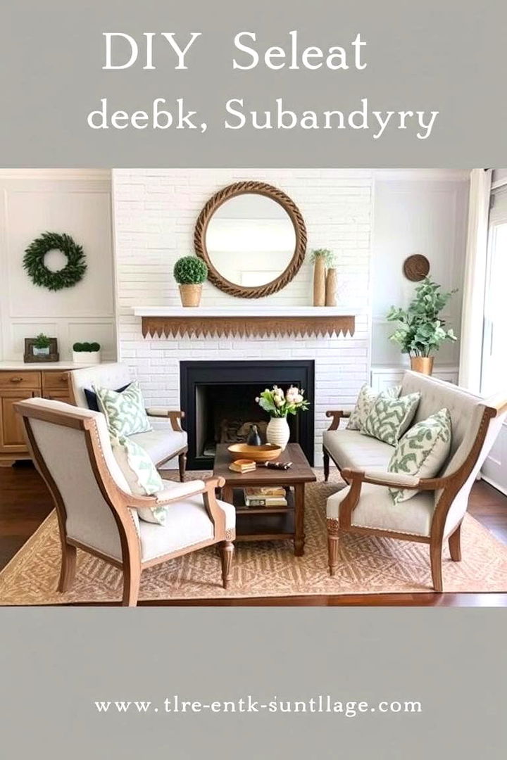 DIY Personalized Seating Designs - 22 Fireplace Seating Ideas