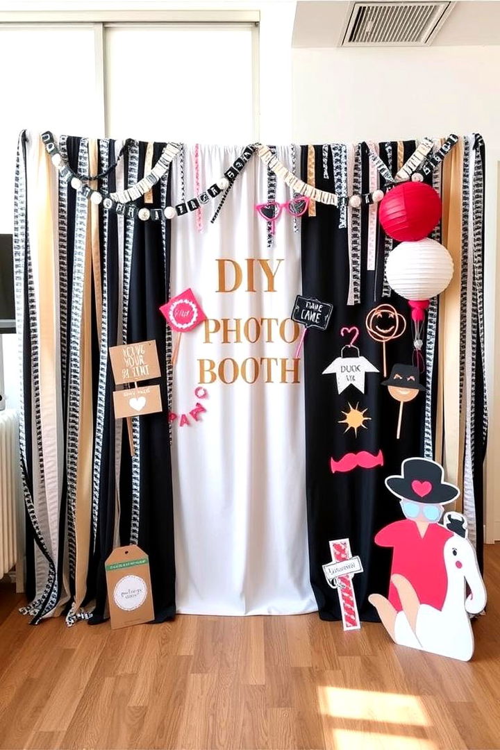 DIY Photo Booth Backdrop - 22 Birthday Decoration Ideas