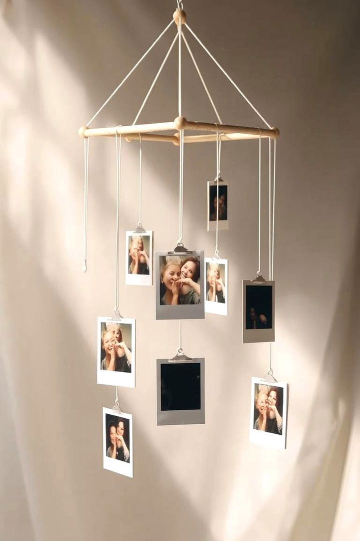 DIY Photo Mobile Creation - 22 Photo Display Ideas