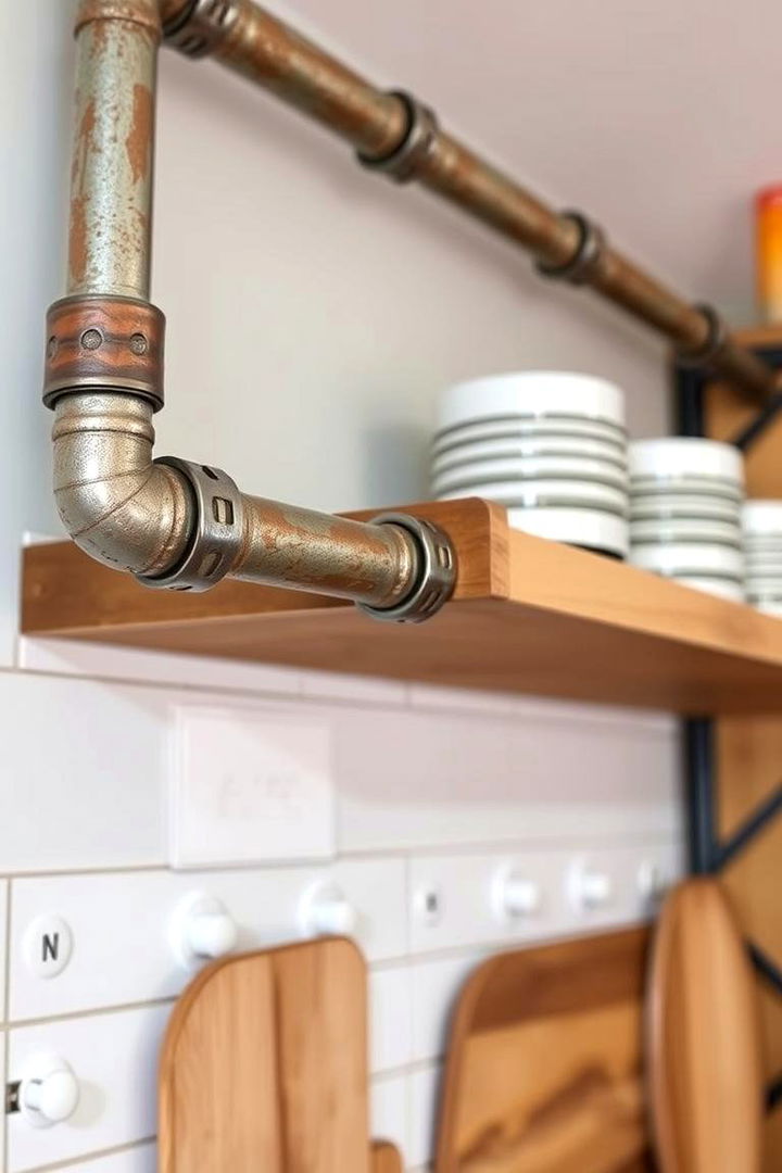 DIY Pipe Structures - 22 Dirty Kitchen Ideas