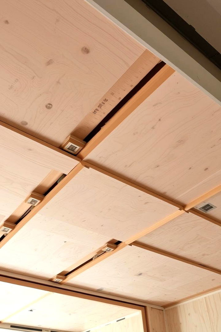 DIY Plywood Ceiling Installation - 22 Plywood Ceiling Ideas
