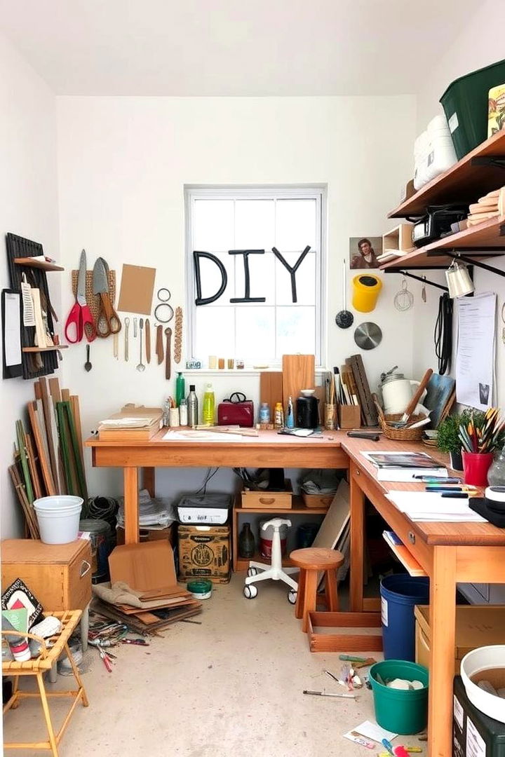 DIY Project Corners - 22 Art Room Ideas