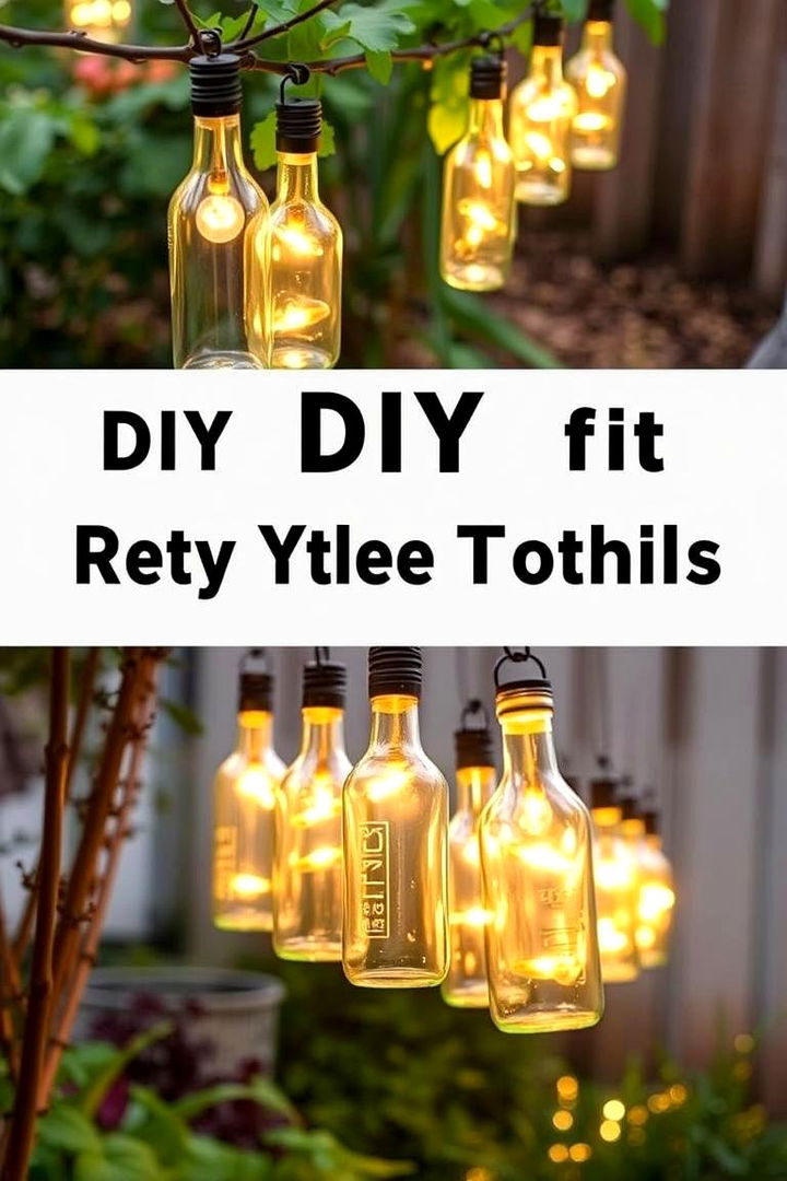 DIY Recycled Bottle Lights - 22 Backyard Lighting Ideas