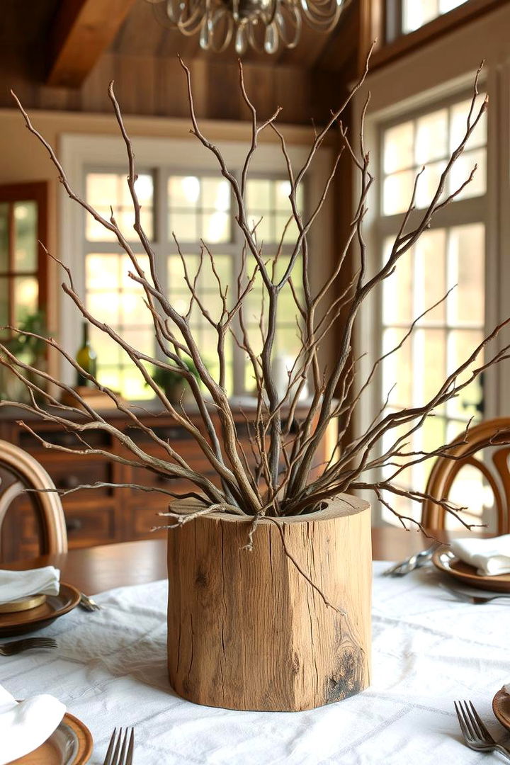 DIY Rustic Centerpiece - 22 Rustic Sunroom Ideas