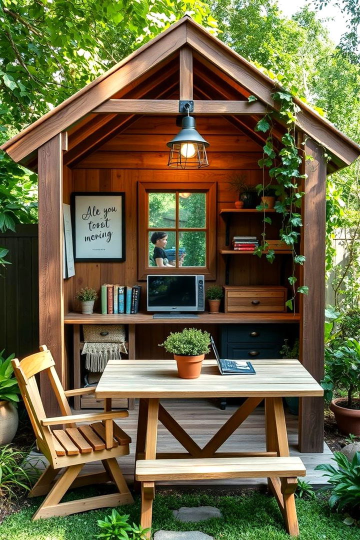 DIY Rustic Garden Office - 22 Garden Office Ideas