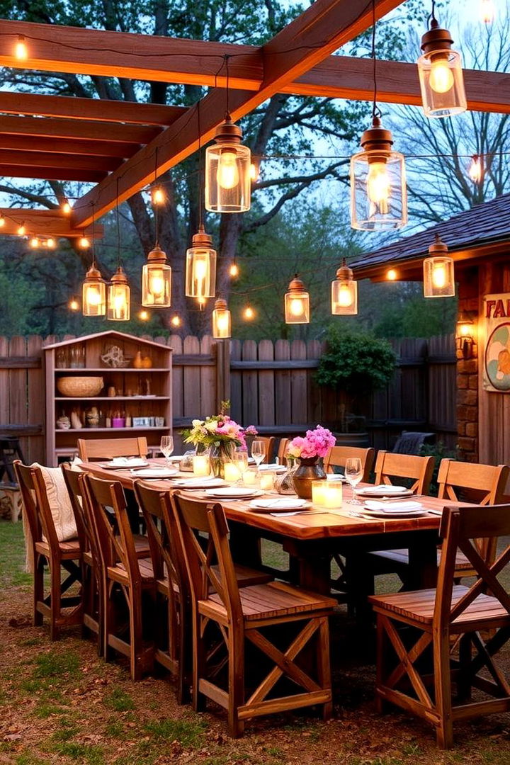 DIY Rustic Lantern Style - 22 Patio String Light Ideas