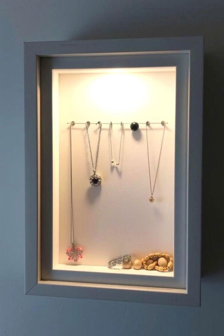 DIY Shadow Box Organizer - 22 Jewelry Storage Ideas