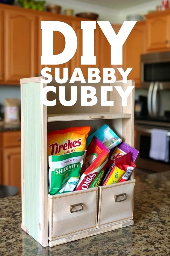 DIY Snack Bag Cubby - 22 Snack Storage Ideas
