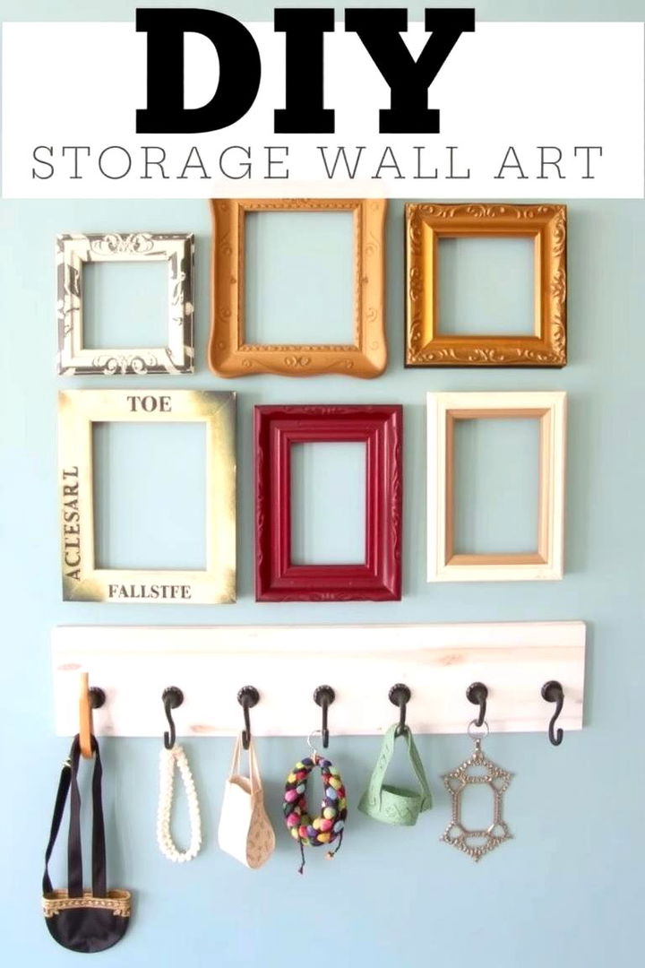 DIY Storage Wall Art - 22 Entryway Storage Ideas