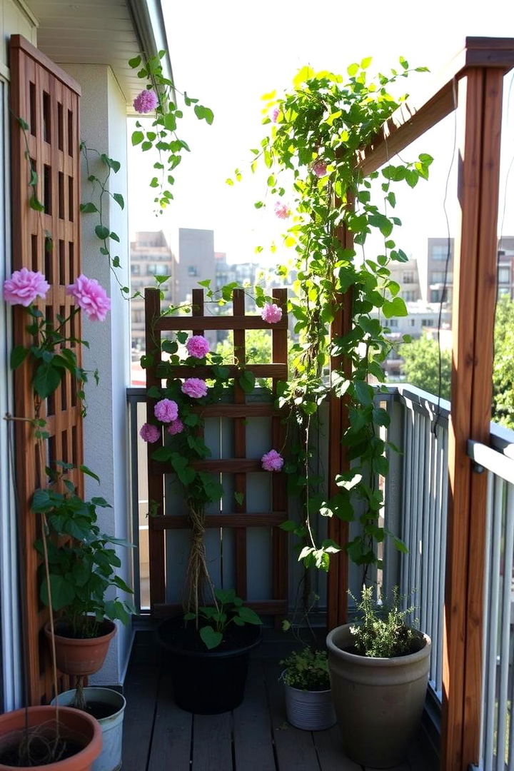 DIY Trellis Garden - 22 Balcony Garden Ideas
