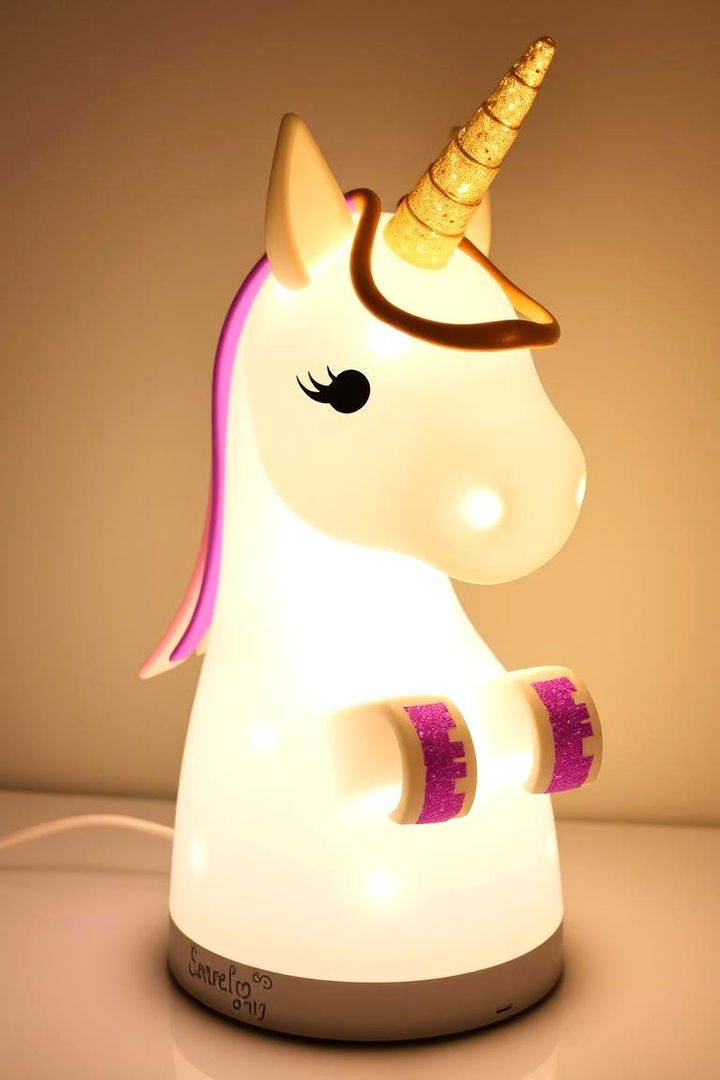 DIY Unicorn Lamps - 22 Unicorn Bedroom Ideas